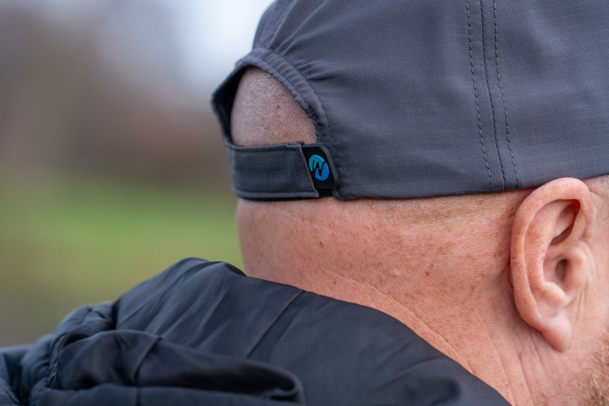 Outline Logo Cap Grey and Blue