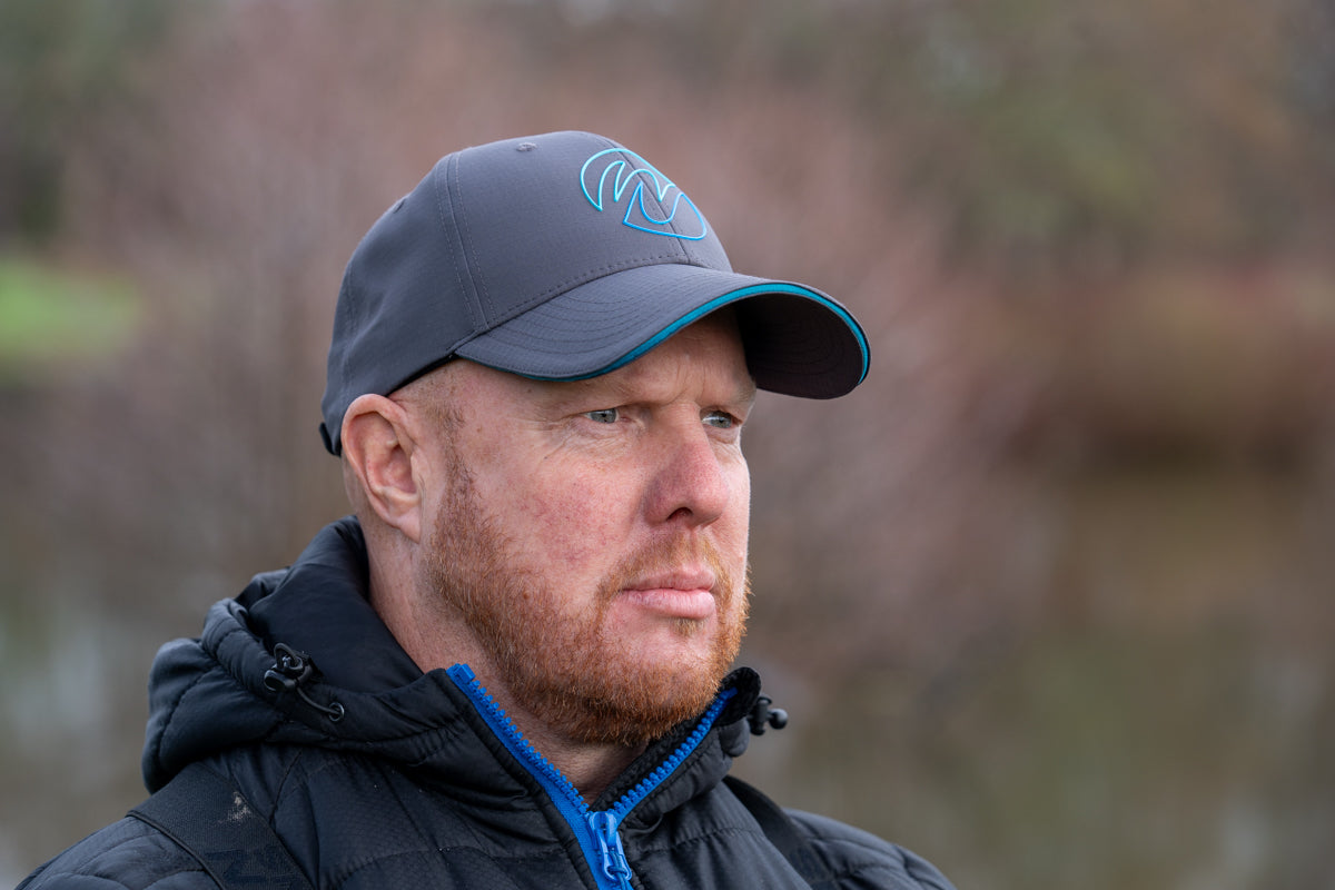 Outline Logo Cap Grey and Blue