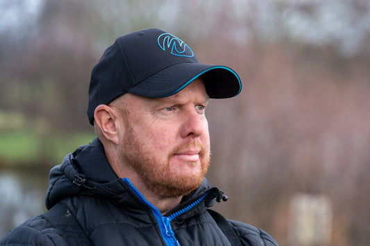 Outline Logo Cap Black and Blue