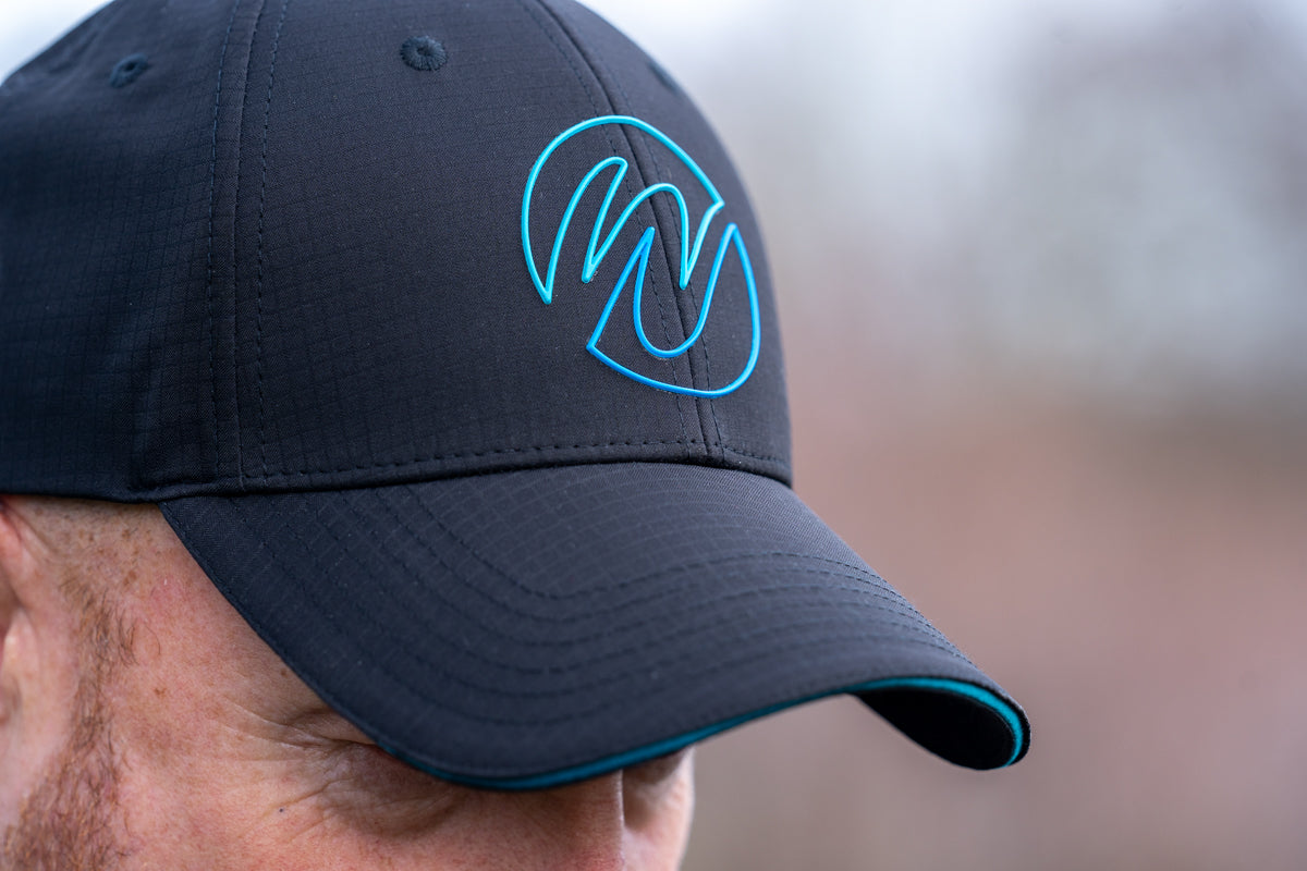 Outline Logo Cap Black and Blue