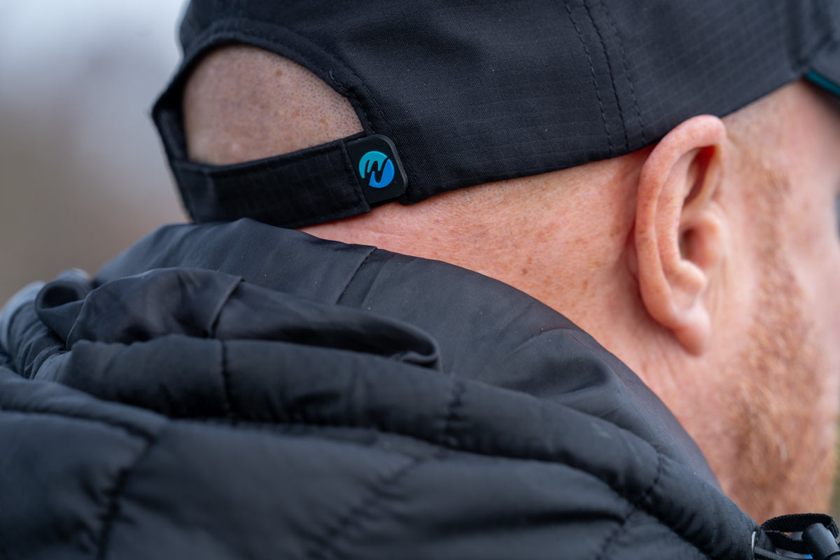 Outline Logo Cap Black and Blue